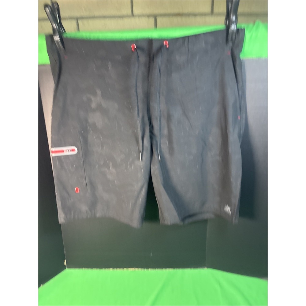 ZeroXposur Mens Swim Trunks XL Black Nova Camo UPF 50 Relaxed Fit Y88231S